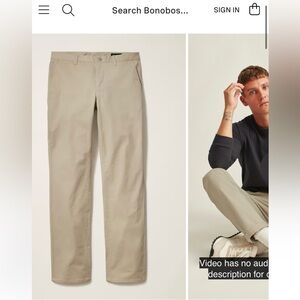 Bonobos Straight Fit Khaki Chino Pants